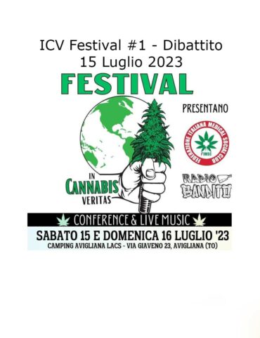 Festival In Cannabis Veritas 15 Luglio 2023 Trasmesso in diretta da Radio Bandito #1 Presentazione e dibattito