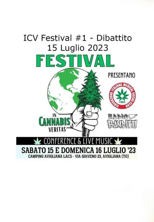 Festival In Cannabis Veritas 15 Luglio 2025 Trasmesso in diretta da Radio Bandito #1 Presentazione e dibattito