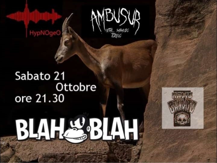 Evento Hypnogeo Sabato 21 Ottobre 2023