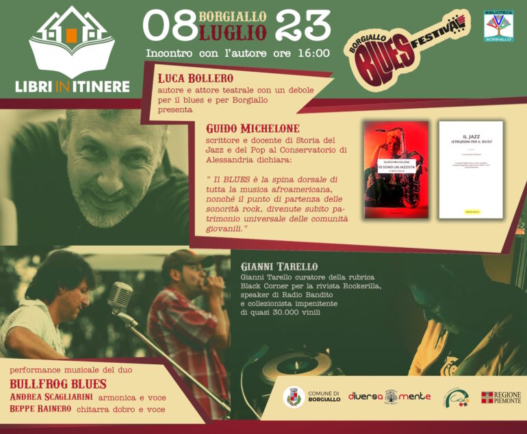 Locandina Libri In Itinere Borgiallo Blues Festival